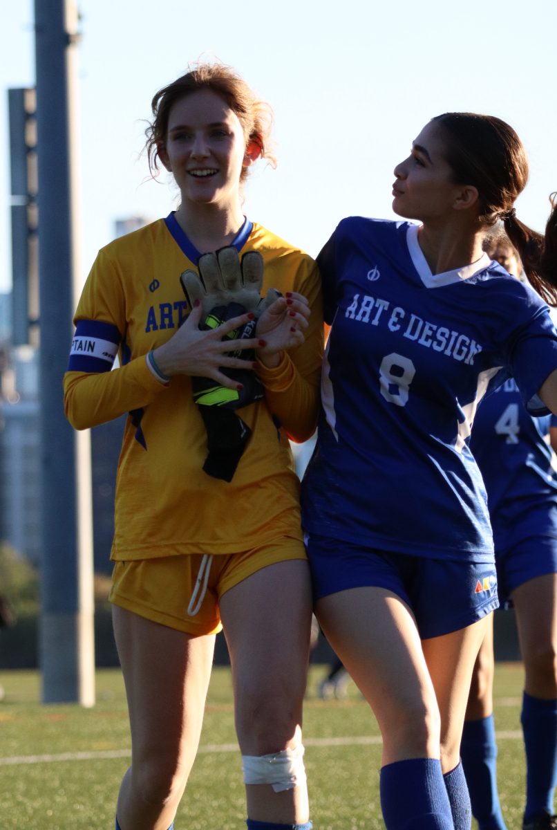 Scarlet and Margot Team leads of the A&D soccer team. 